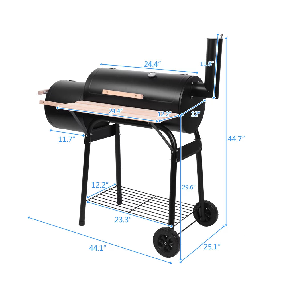 Portable Charcoal Grill with Storage H766