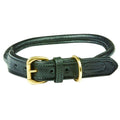 Rolled Leather Dog Collar A609