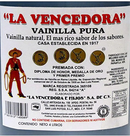 1 Gallon Pure Mexican Vanilla Extract P817