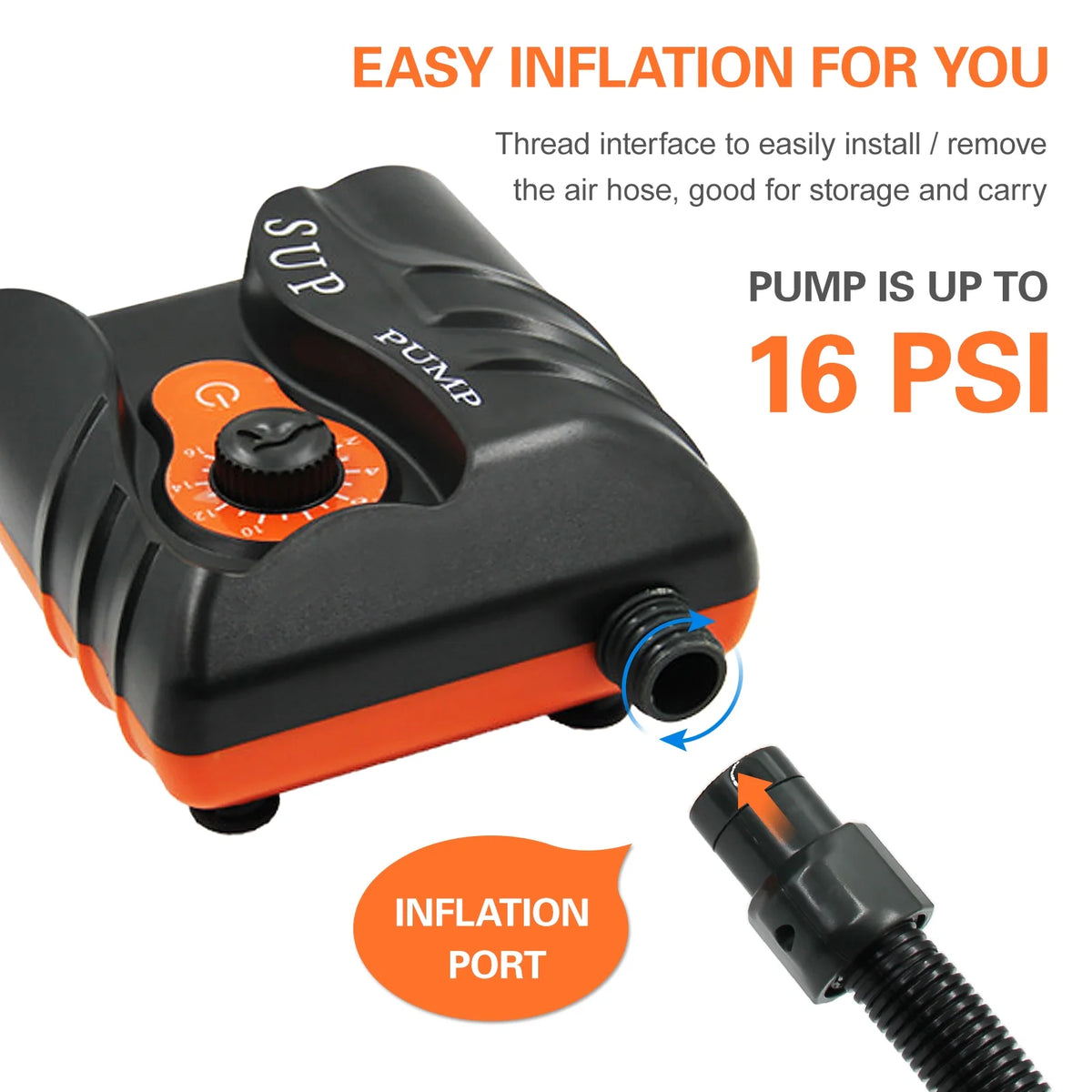 16PSI Electric Air Pump with 6PCS Nozzles K319293