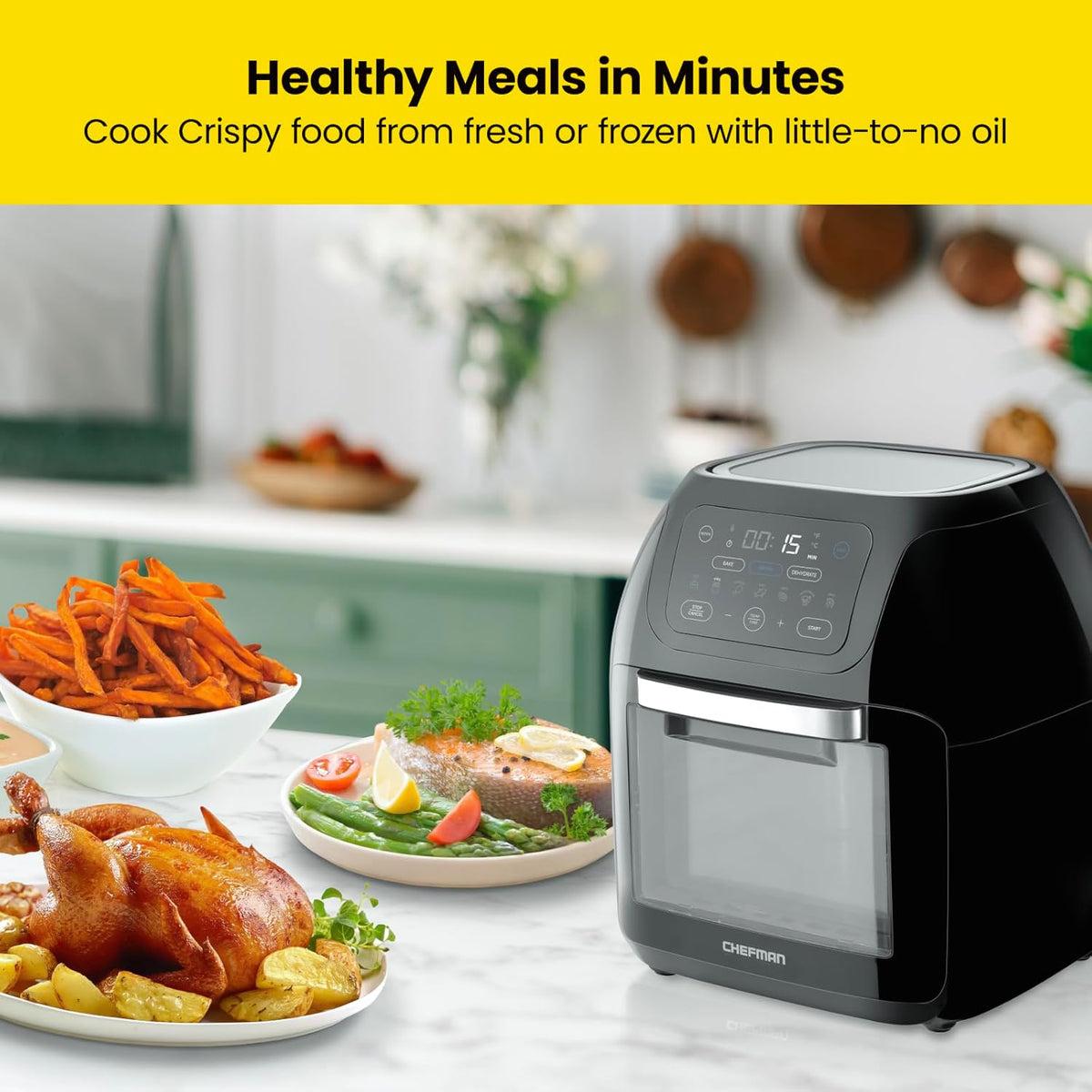 10L Air Fryer with Rotisserie and Dehydrator W14982
