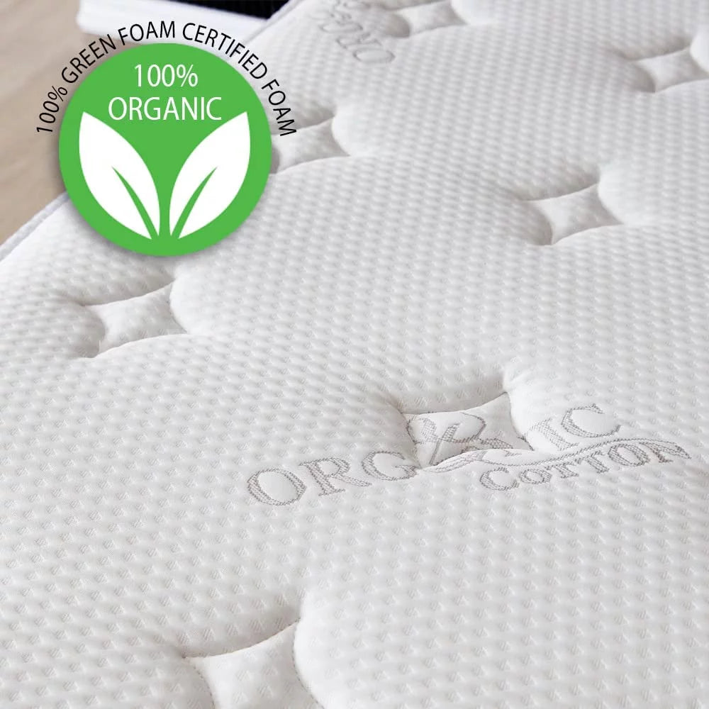 12 Inch Cool Memory Foam Spring Hybrid Euro Top Medium Firm Full Size Mattress L1603