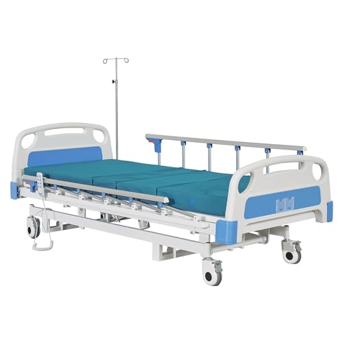 Electric Hospital ICU Bed with Mattress & IV Pole M63751