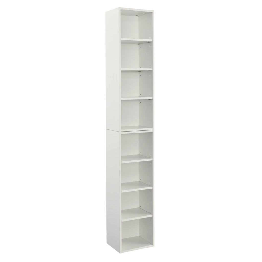 8-Tier Media Tower Rack with Adjustable Shelves Z46560