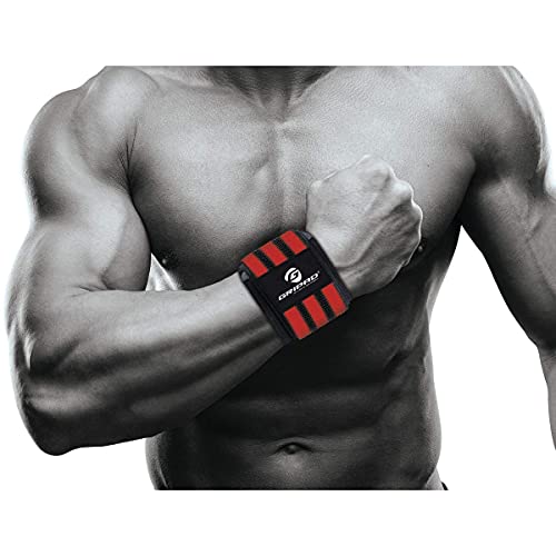 12" x 3" Weight Lifting Support Wrist Wraps with 2 Thumb Loops D293