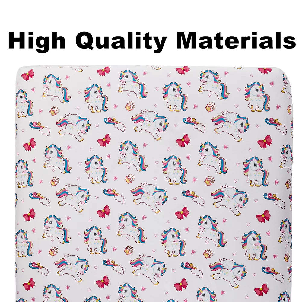 4 Pack Pink Fitted Crib Sheet Set O12181