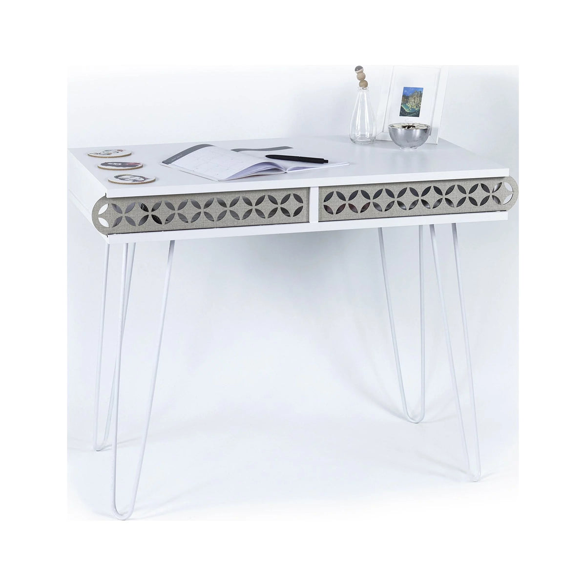 Oak White Study Desk D731