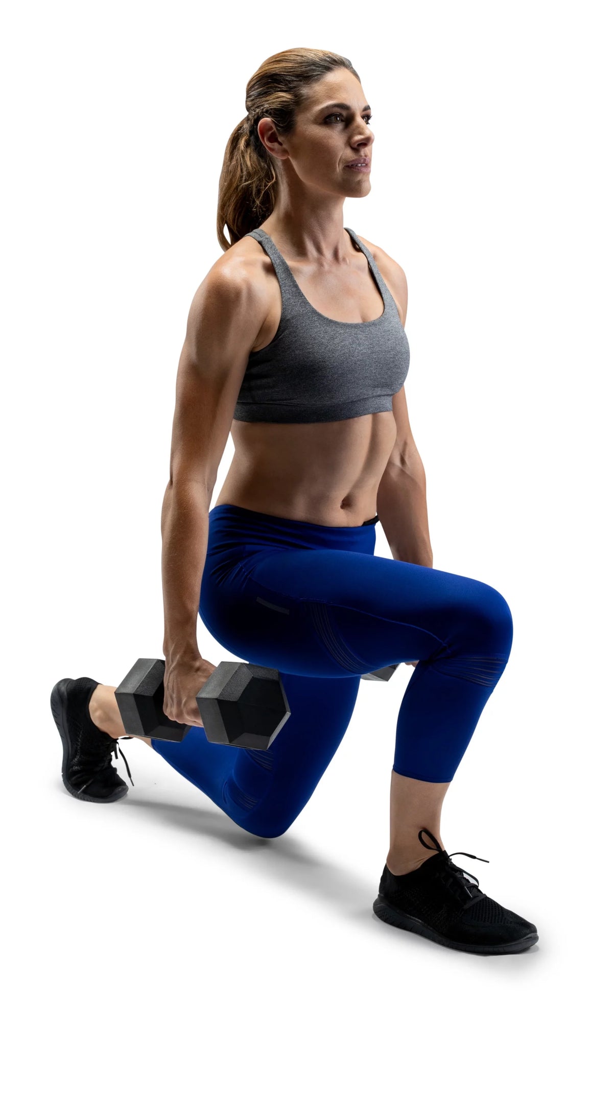 25lb Rubber Hex Dumbbell C219