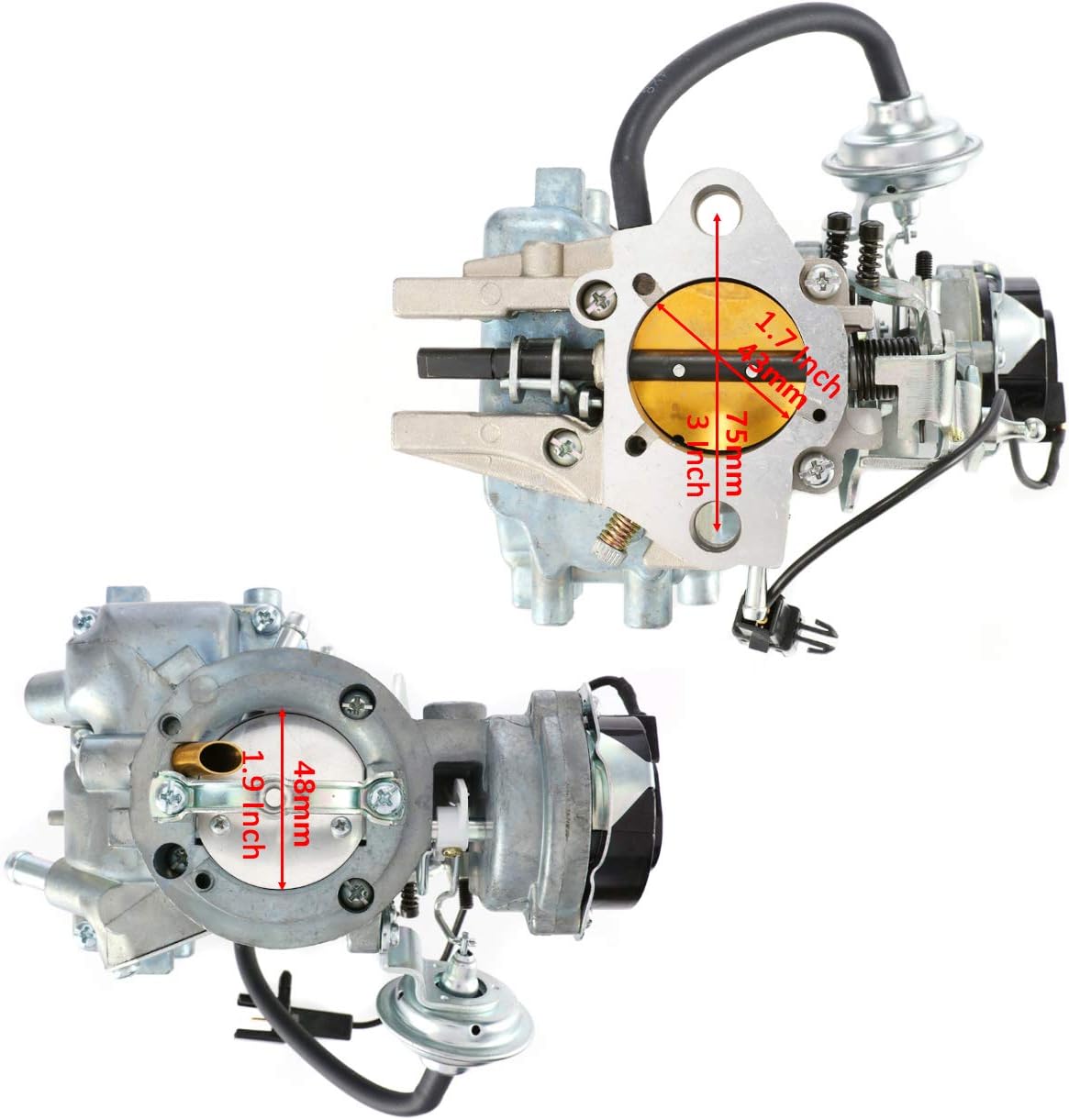 1 Barrel Carburetor for Ford Engines 4.9 L, 4.1 L, 3.3 L, Automatic Choke H71557