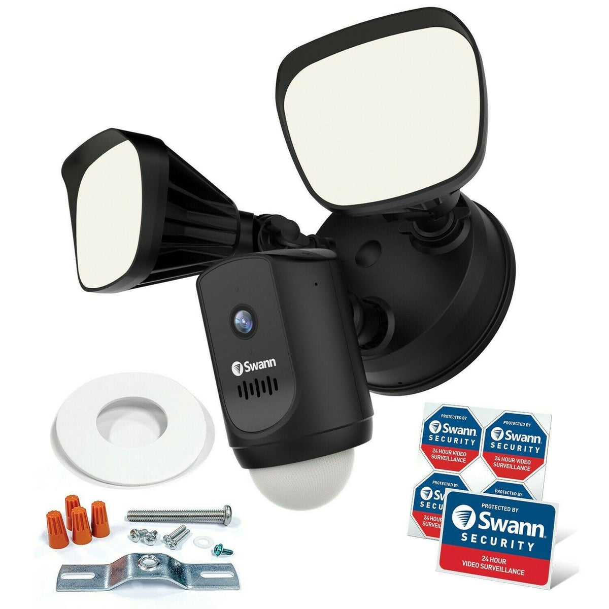 1080p Outdoor Floodlight Wi-Fi Camera Black D867