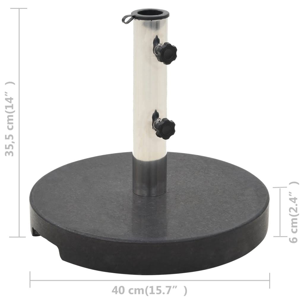 Granite Parasol Base 44.1 lb Round Black U5152