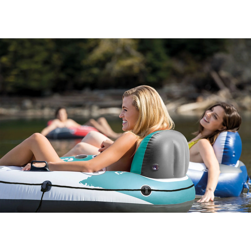 2 Person Inflatable River Float (6 Pack) + Single Tube (Pair) H33605