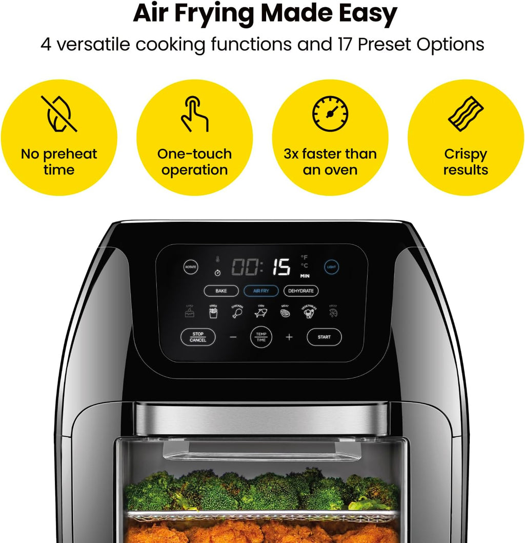 10L Air Fryer with Rotisserie and Dehydrator W14982