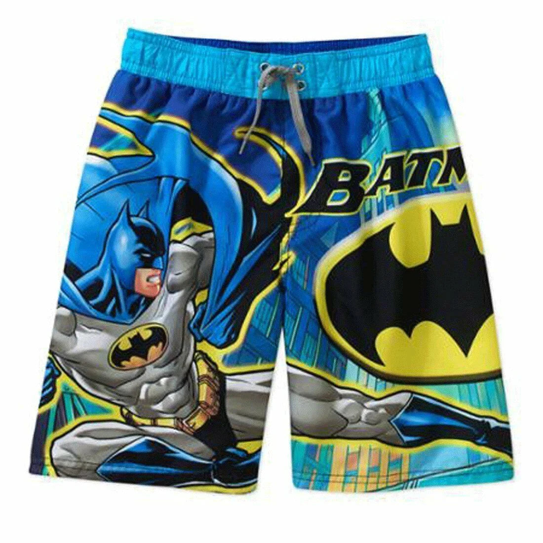 Batman Swim Shorts Trunks Boy Size 6/7 Q89201
