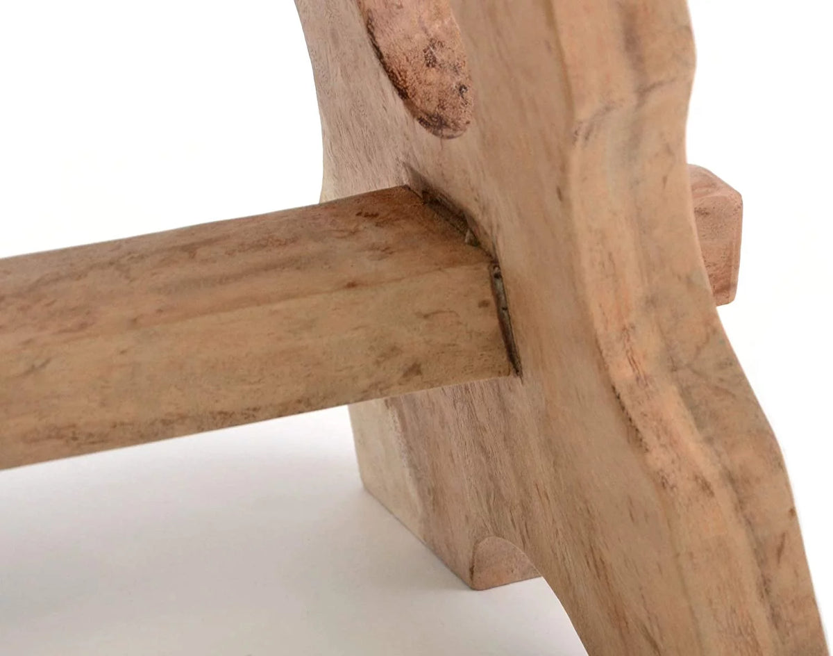 18" Solid Wood Shower Stool Footstool Bench R197