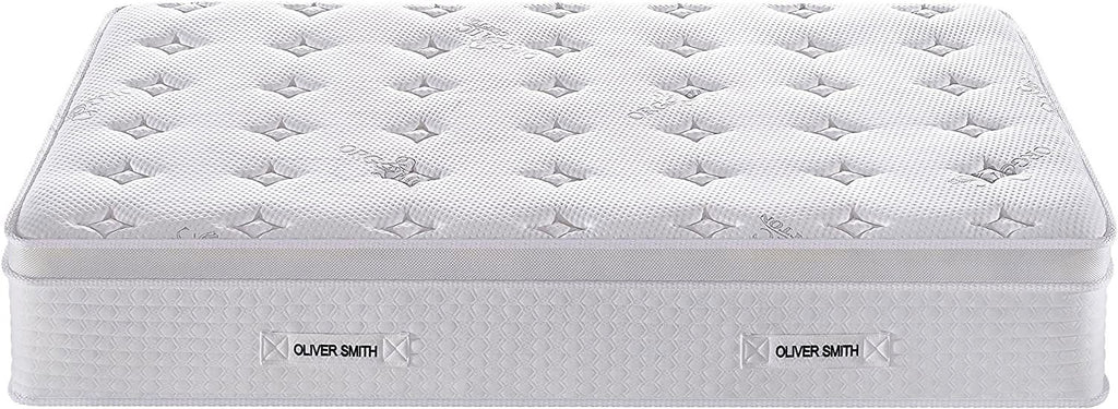 12 Inch Cool Memory Foam Spring Hybrid Euro Top Medium Firm Full Size Mattress L1603