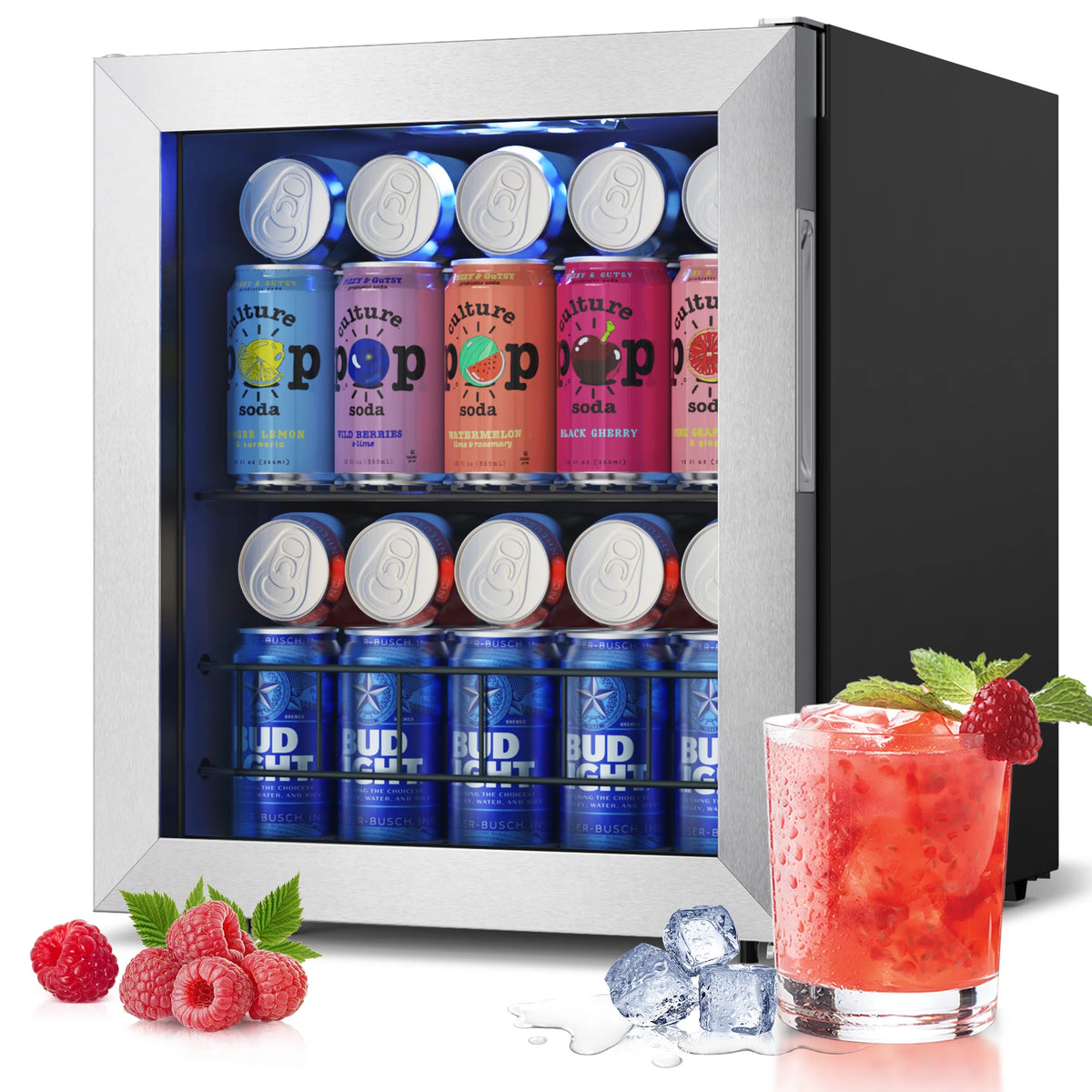 62-65 Can Glass Door Beverage Refrigerator C816