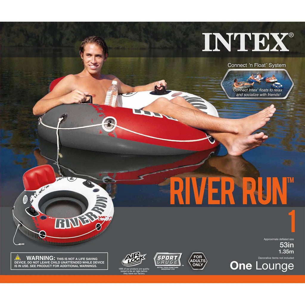 2 Person Inflatable River Float (6 Pack) + Single Tube (Pair) H33605