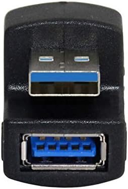 1 Set Up & Down Angled USB 3.0 Adapter A Male to Female Extension 180 Degree 5Gbps V2252