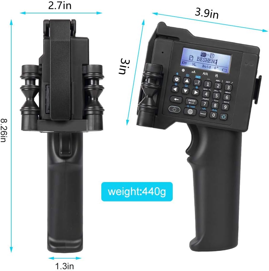 Handheld Inkjet Printer with Quick-Drying Ink Cartridge T674