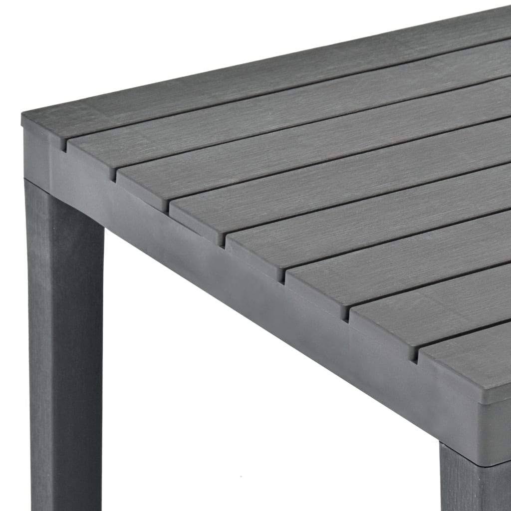 Mocca Plastic Garden Table H9125