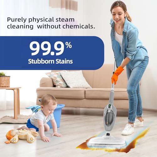 10-in-1 Handheld Steam Cleaner with 11 Accessories M979