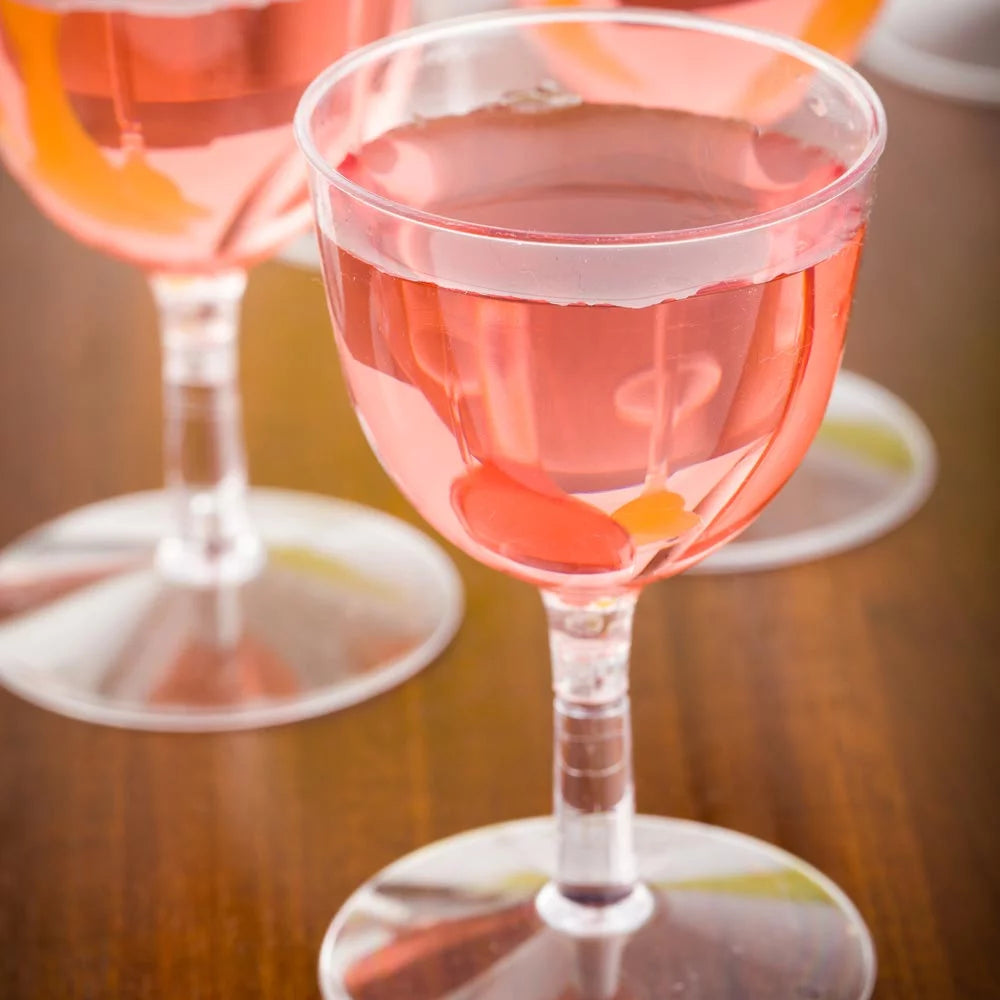 2 oz Clear Plastic Mini Wine Goblet 100 Count A5734