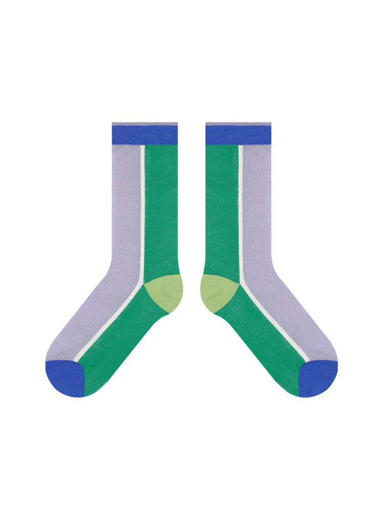 Sheer Crystal Glass Silk Socks F19312