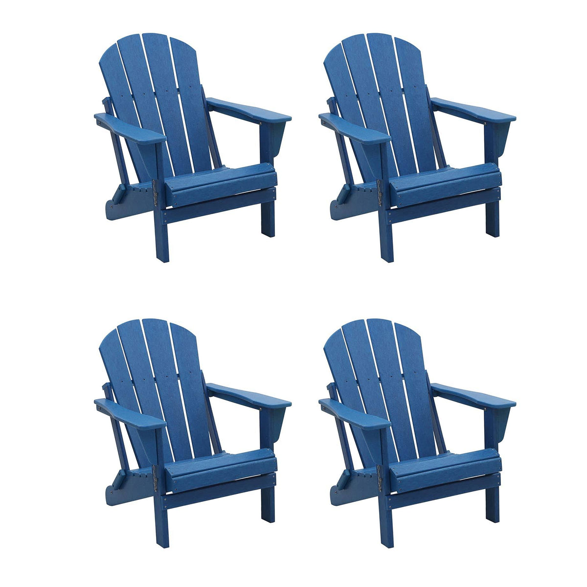 Folding Adirondack Chairs Weather Resistant Outdoor Seating F5435
