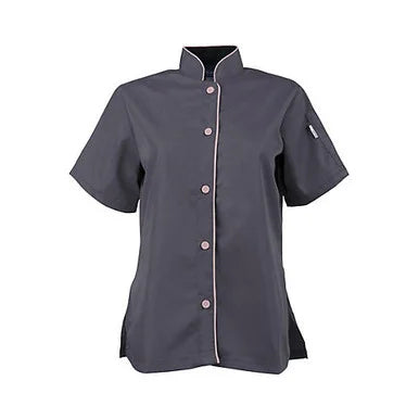 XL Women's Active Slate and Pink Chef Shirt O56248