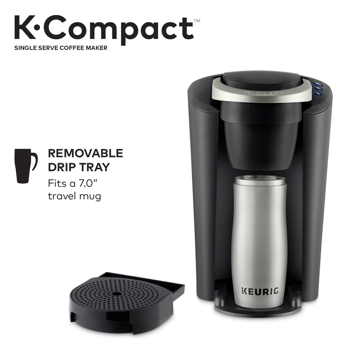 Black Single-Serve K-Cup Pod Coffee Maker L93179