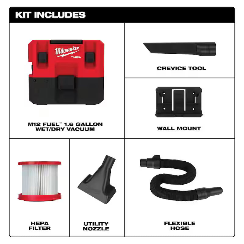 12-Volt Cordless Wet/Dry Vacuum with Drill and Impact Driver Kit A169