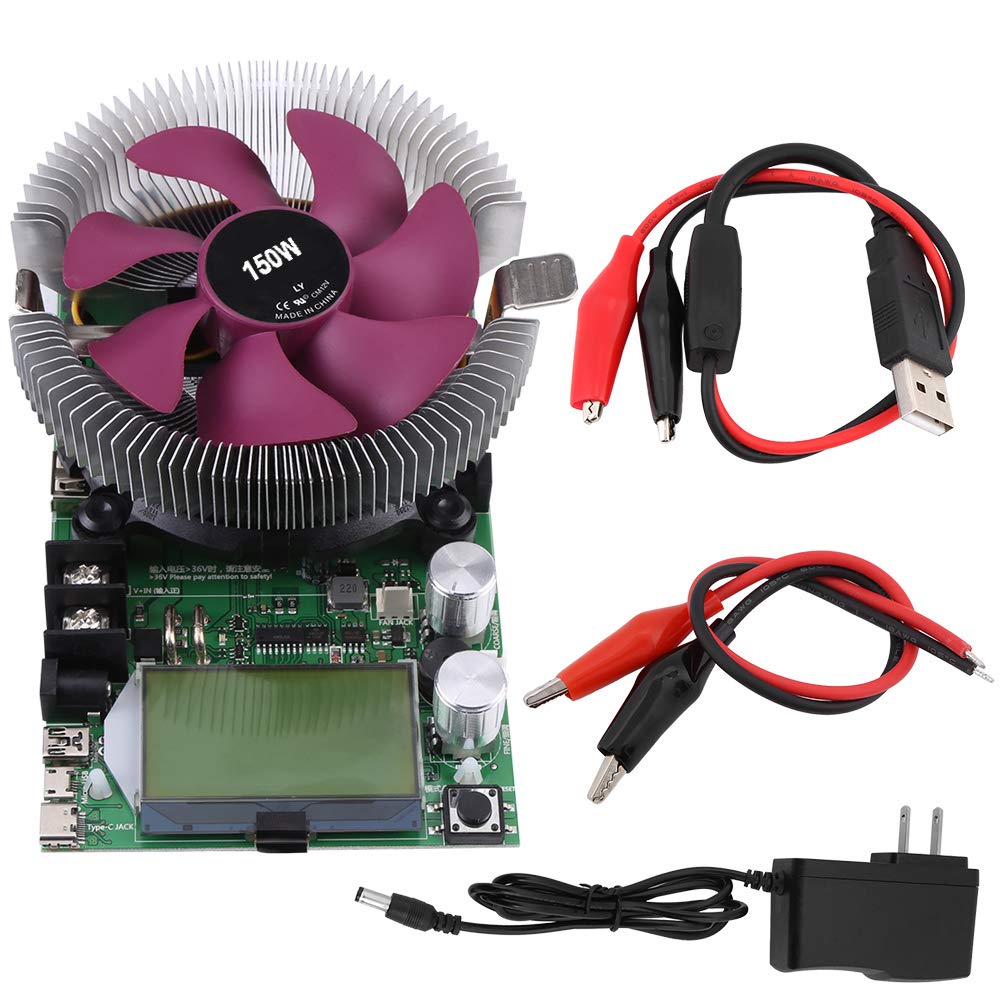 150W 200V 20A USB Adjustable Constant Current Electronic Load Battery Capacity Tester Module Power Meter Z37499