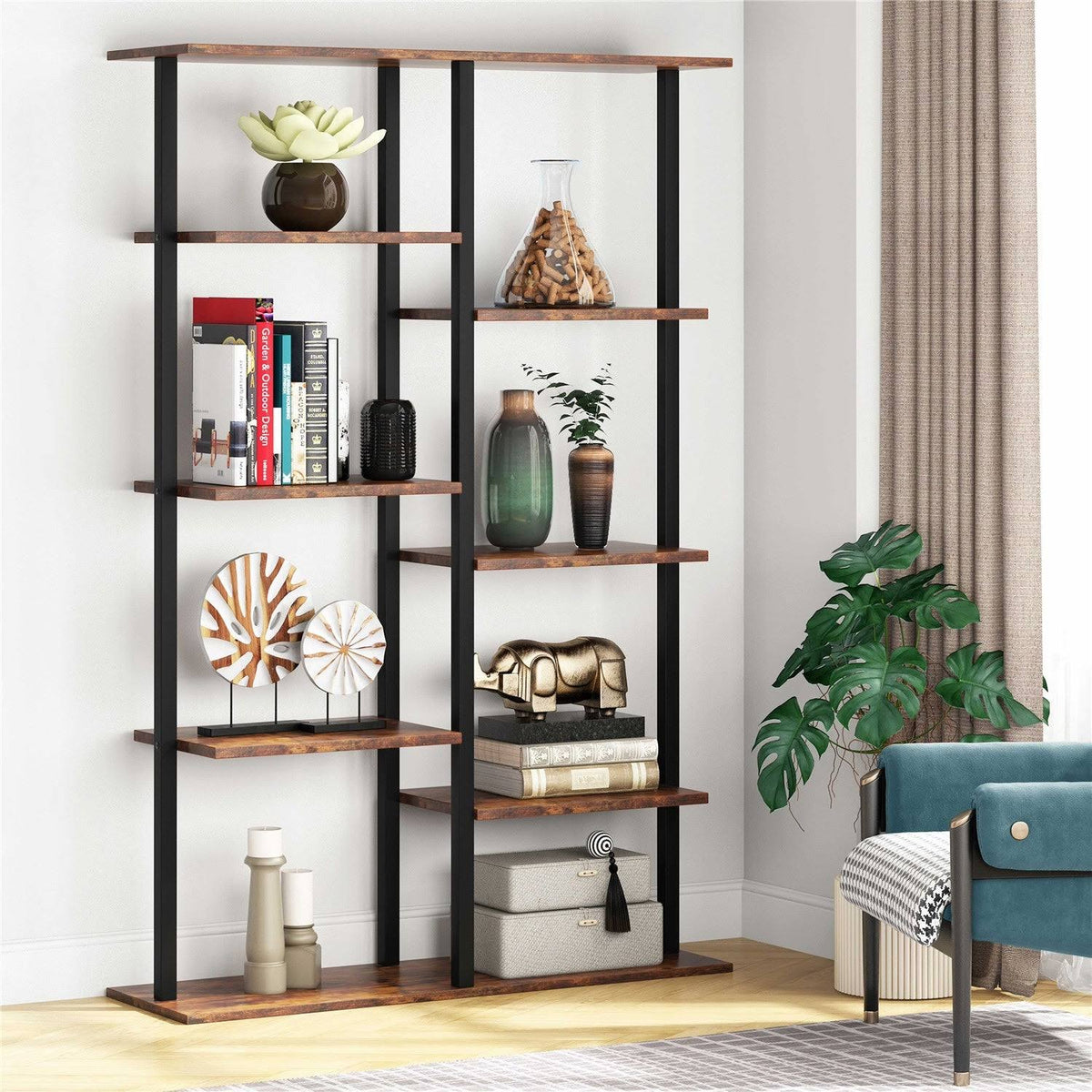5-Tier Brown Bookcase M794127