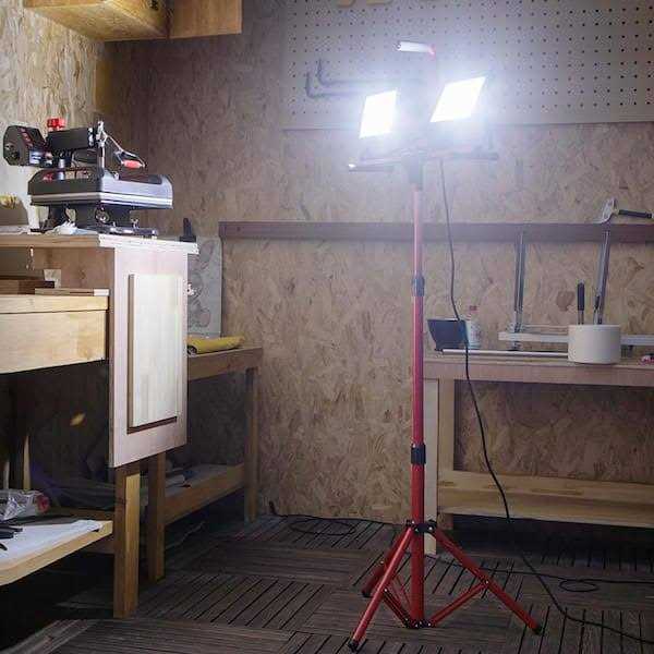 10000 Lumen Dual-head LED Work Light with Tripod Stand S175