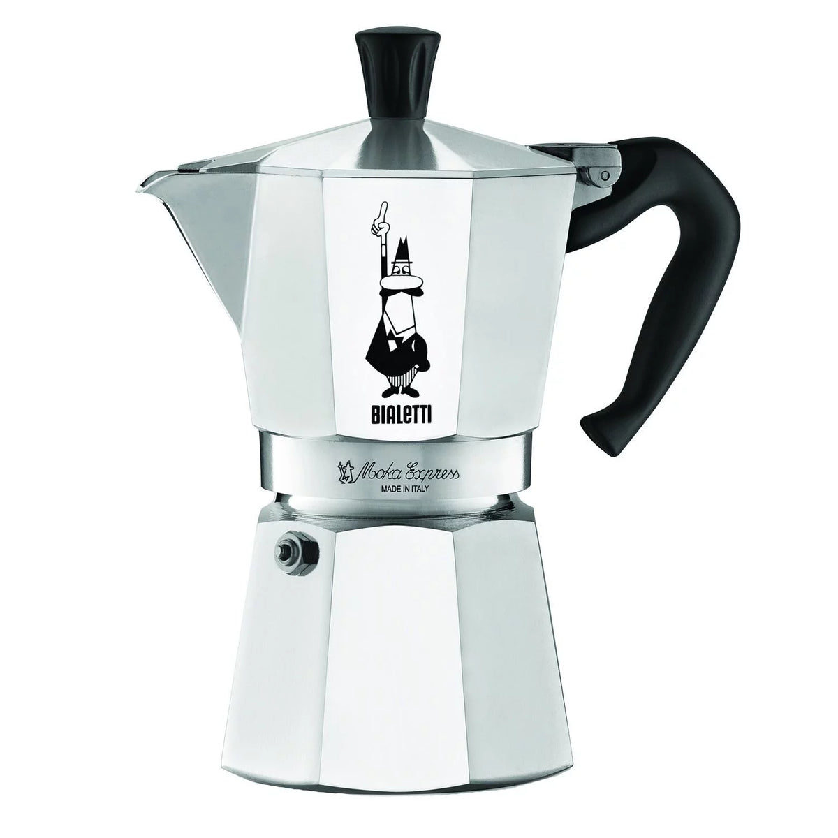Aluminum 6 Cup Stovetop Espresso Coffee Maker, Silver E145094