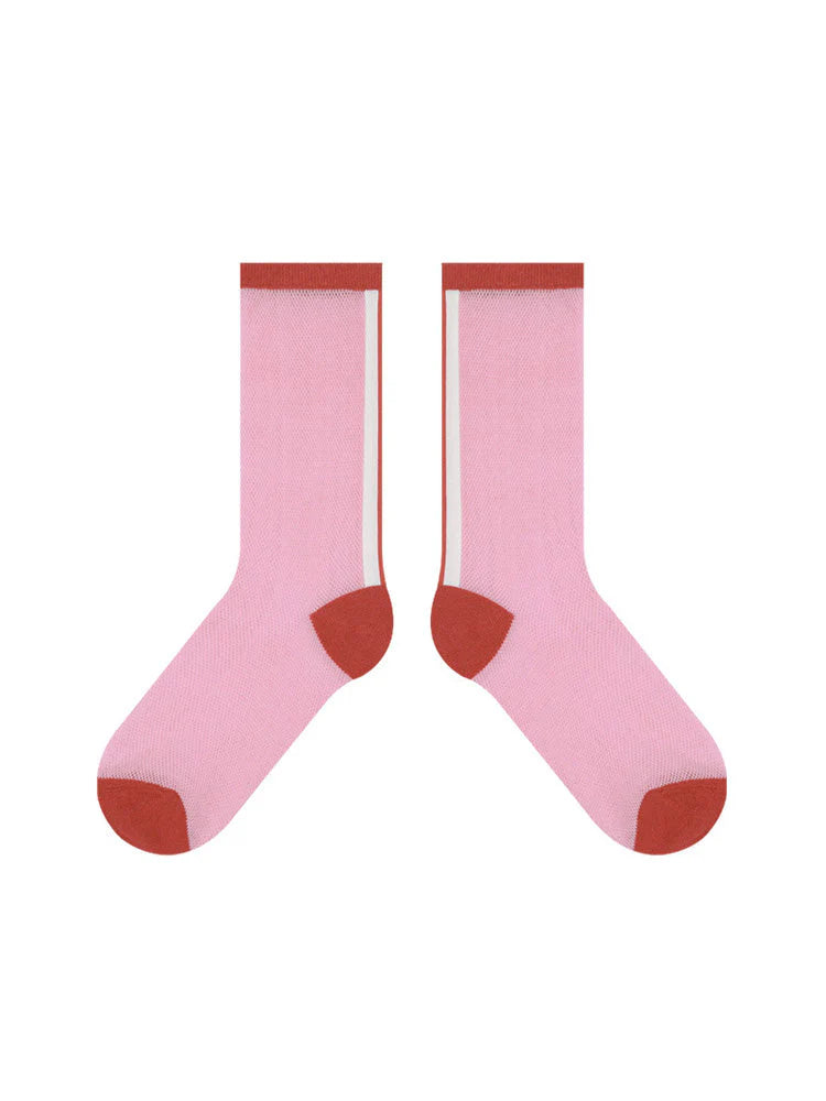 Sheer Crystal Glass Silk Socks F19312