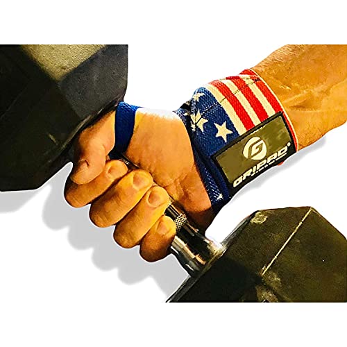 12" x 3" Weight Lifting Support Wrist Wraps with 2 Thumb Loops D293