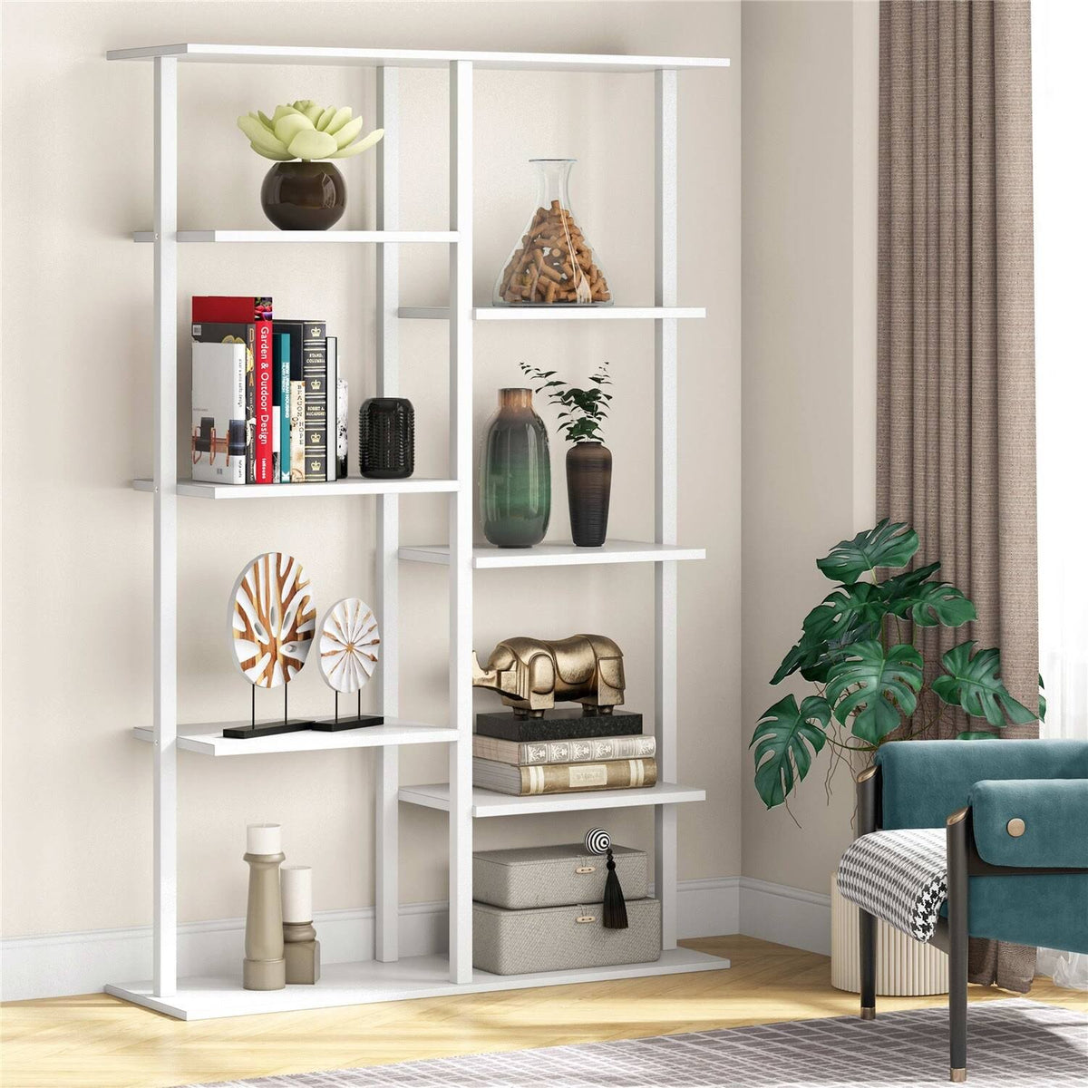 5-Tier Brown Bookcase M794127