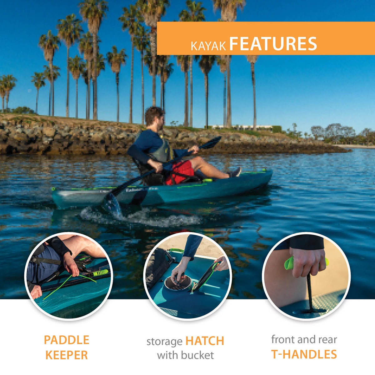 123 inch Sit-on-Top Kayak T19652