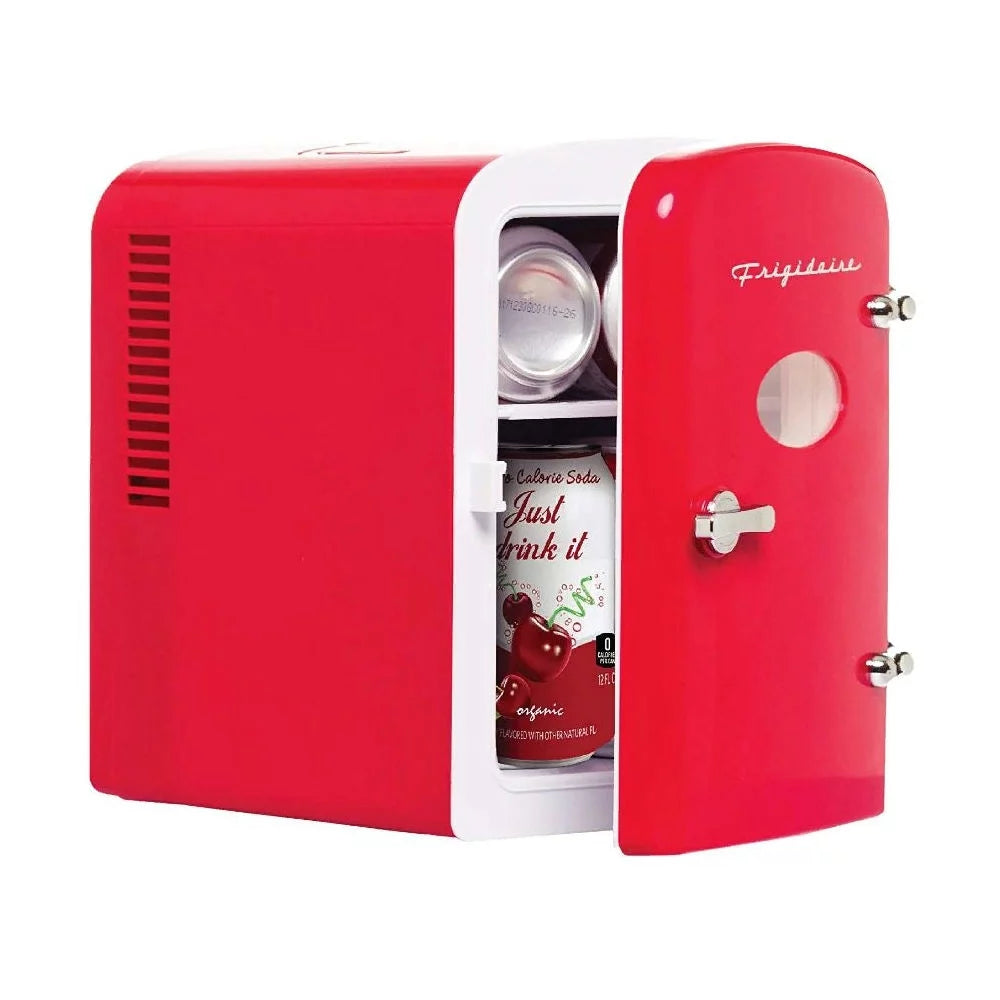 Red 6 Can Mini Beverage Refrigerator N319