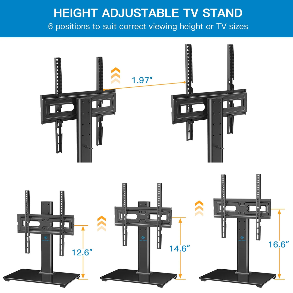 Universal TV Stand 32-60 Black K404
