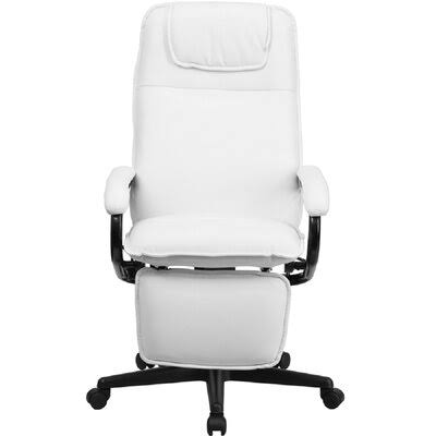 White Reclining Leather Chair Y262