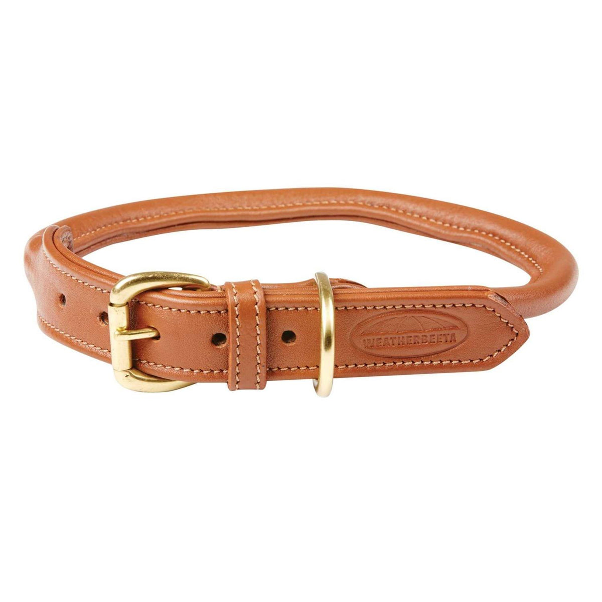 Rolled Leather Dog Collar A609