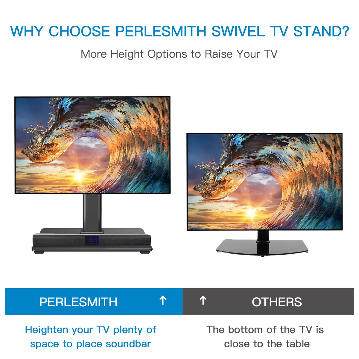 Universal TV Stand 32-60 Black K404