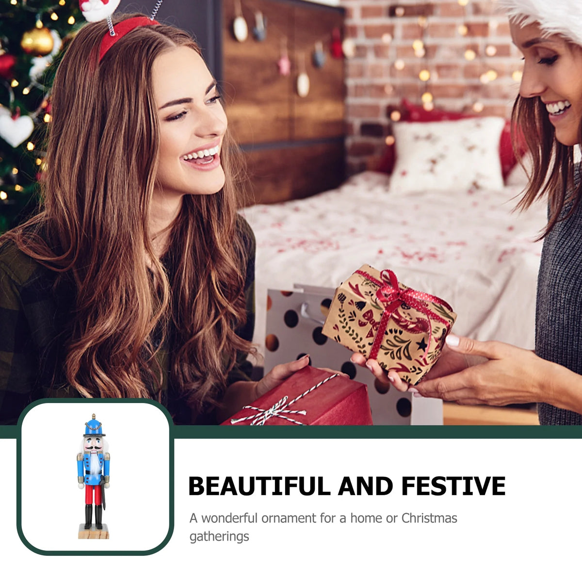 Delicate Nutcracker Doll Home Desktop Decor V40972