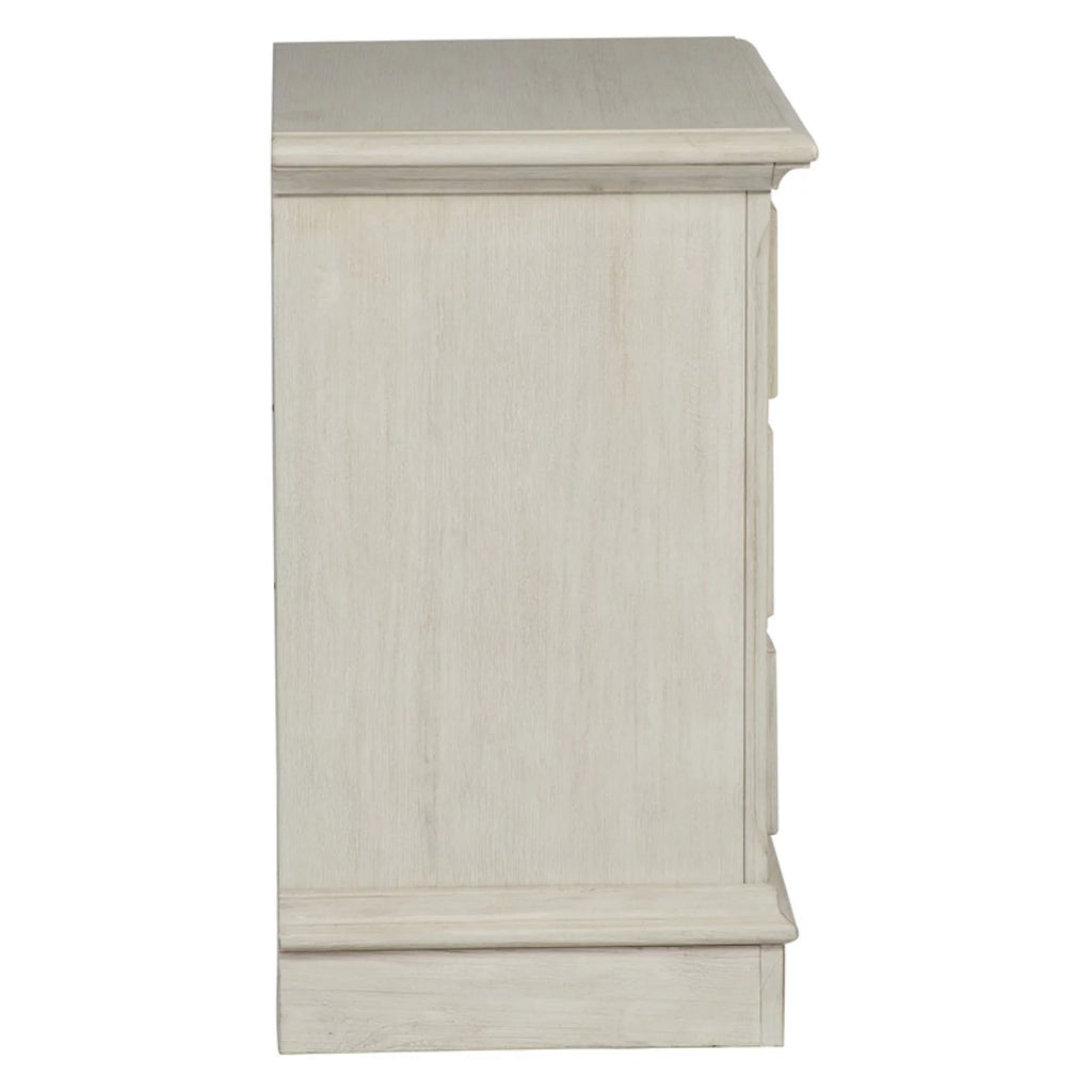 White 3 Drawer Night Stand C1138