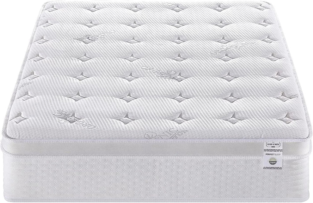 12 Inch Cool Memory Foam Spring Hybrid Euro Top Medium Firm Full Size Mattress L1603
