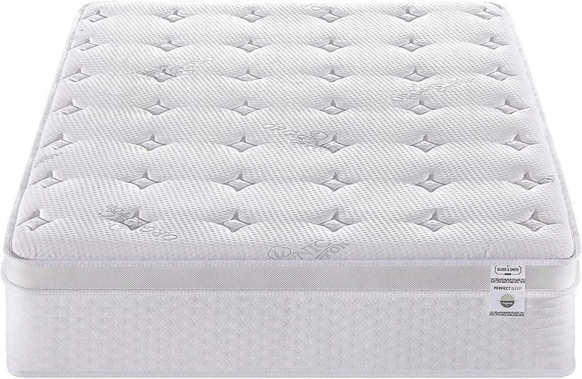 12 Inch Cool Memory Foam Spring Hybrid Euro Top Medium Firm Full Size Mattress L1603