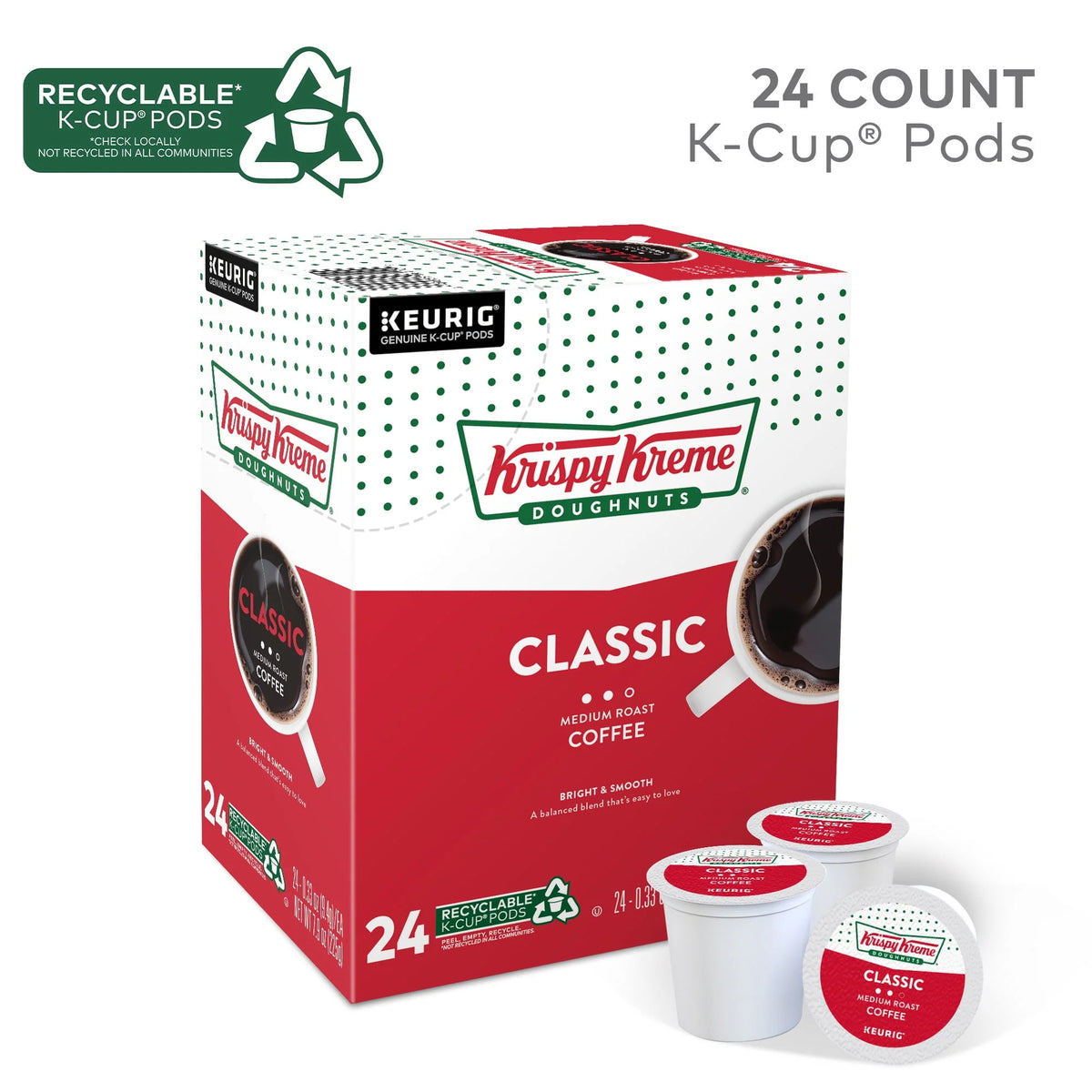 Medium Roast Coffee K-Cup Pods 24 Count B71063